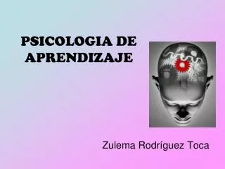 psicologia de aprendizaje