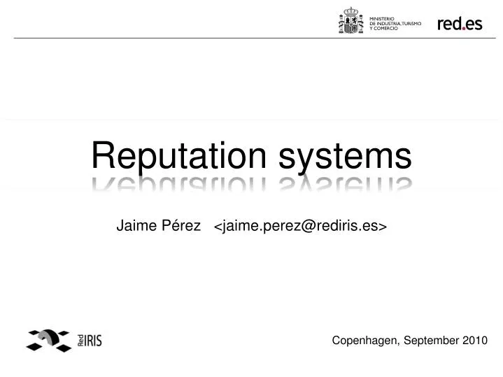 reputation systems