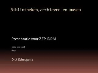 bibliotheken archieven en musea