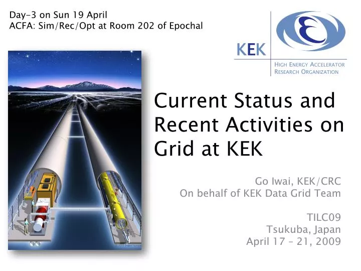 current status and recent activities on grid at kek