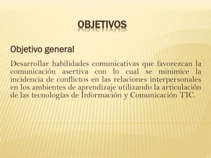 objetivos