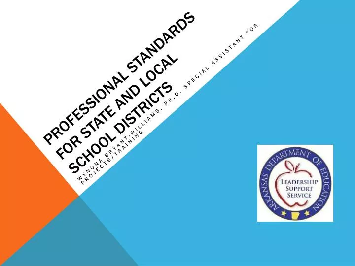 professional standards for state and local school districts