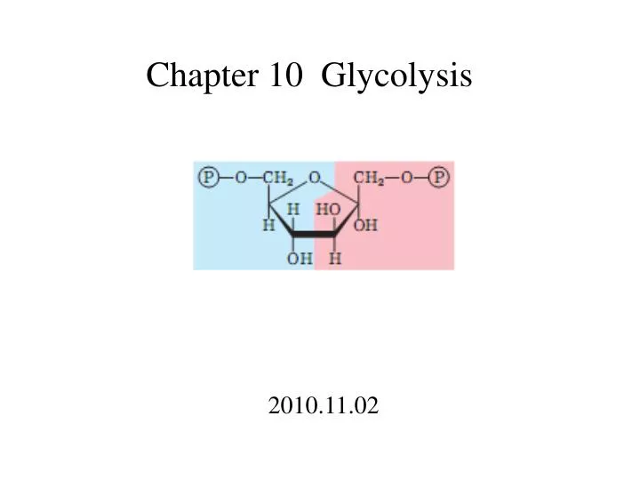 chapter 10 glycolysis