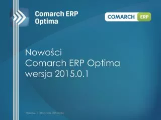nowo ci comarch erp optima wersja 2015 0 1