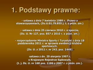 1 podstawy prawne