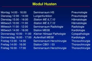 modul husten