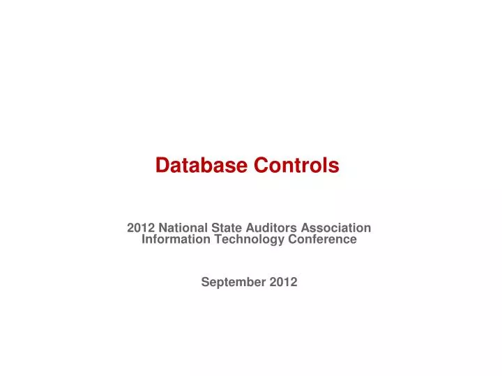 database controls