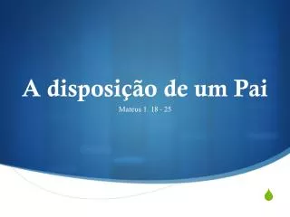 a disposi o de um pai