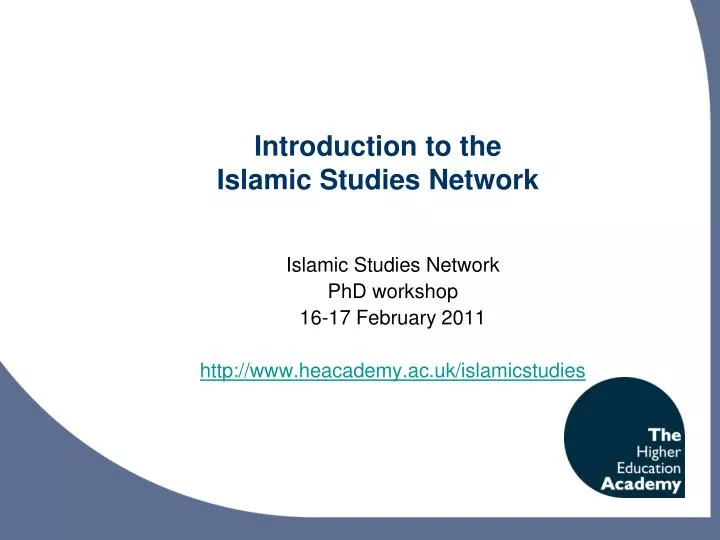 introduction to the islamic studies network