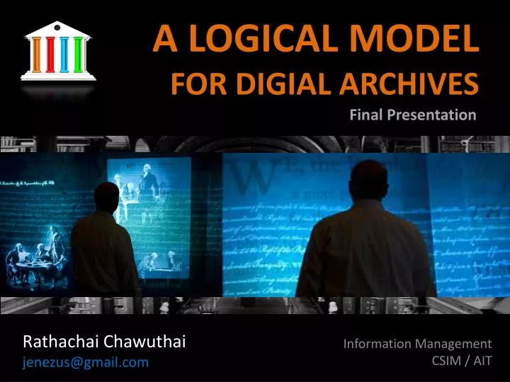 a logical model for digial archives