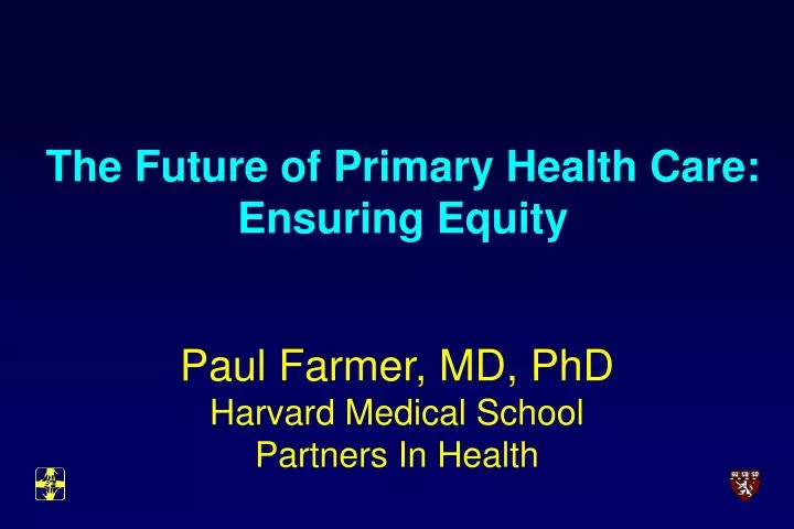 the future of primary health care ensuring equity