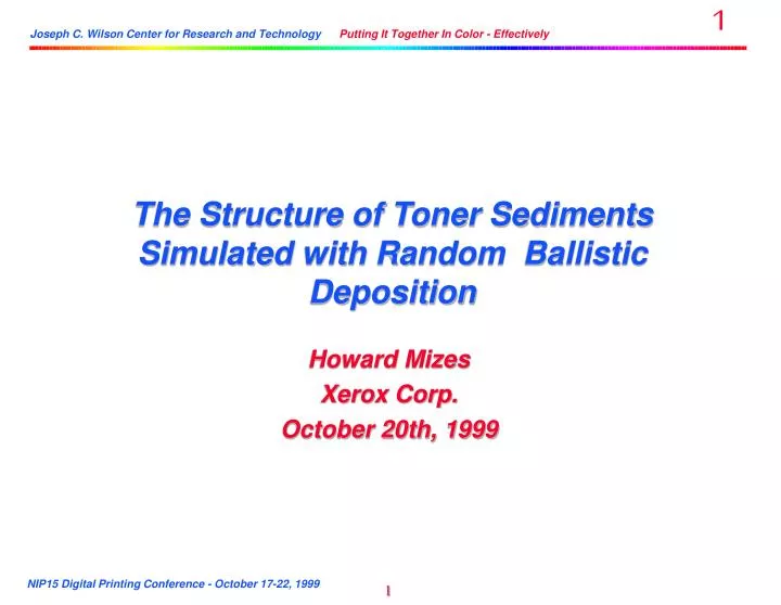 the structure of toner sediments simulated with random ballistic deposition