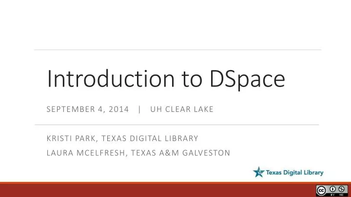 introduction to dspace