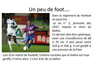 un peu de foot