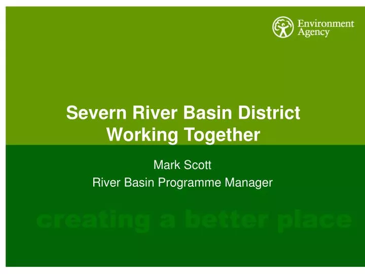 severn river basin district working together