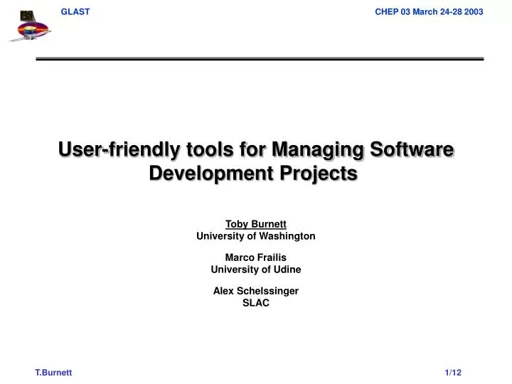 user friendly tools for managing software development projects