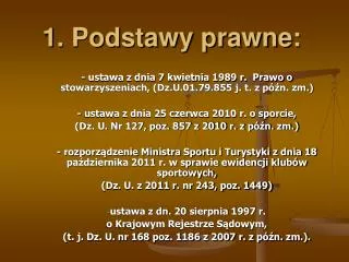 1 podstawy prawne