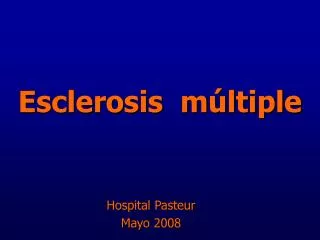esclerosis m ltiple