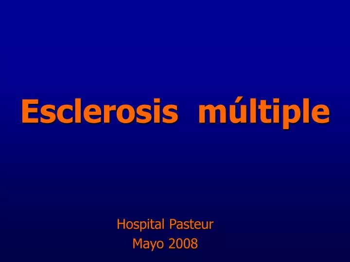 esclerosis m ltiple