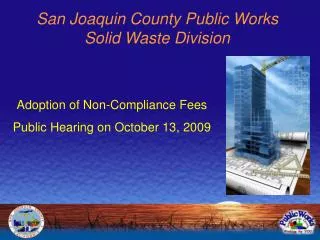 San Joaquin County Public Works Solid Waste Division