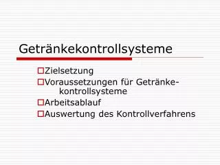 getr nkekontrollsysteme