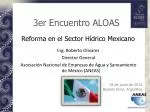 Reforma en el Sector Hídrico Mexicano - slide 1