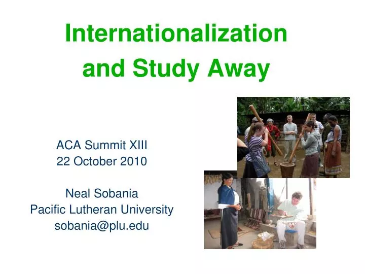 internationalization and study away