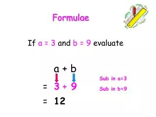 If a = 3 and b = 9 evaluate