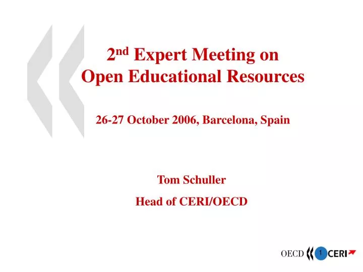 2 nd expert meeting on open educational resources