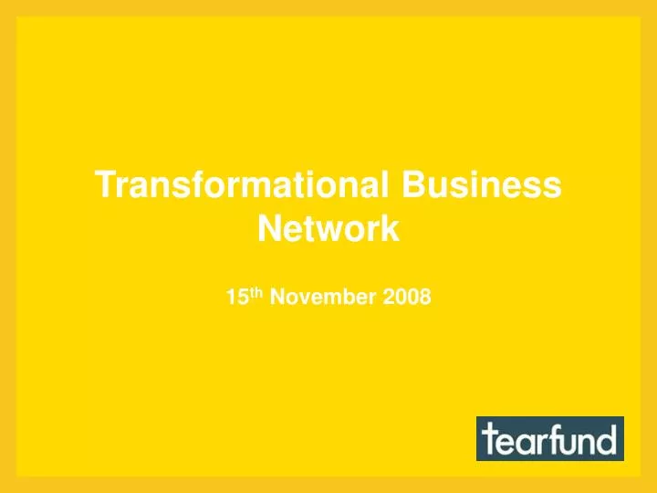 transformational business network