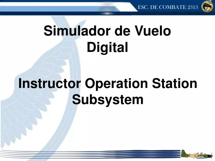 instructor operation station subsystem