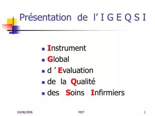 pr sentation de l i g e q s i