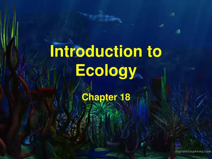 introduction to ecology