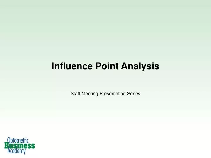 influence point analysis