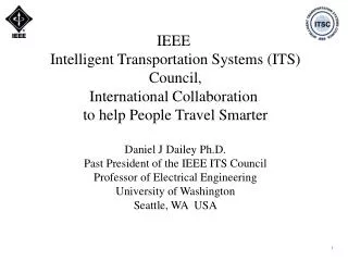 IEEE Intelligent Transportation Systems (ITS) Council, International Collaboration