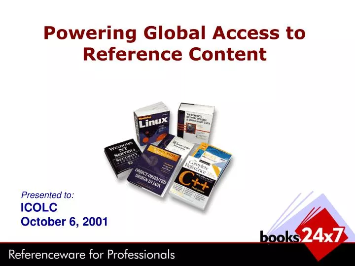 powering global access to reference content