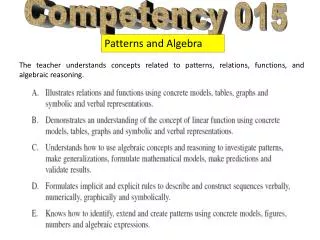 Competency 015