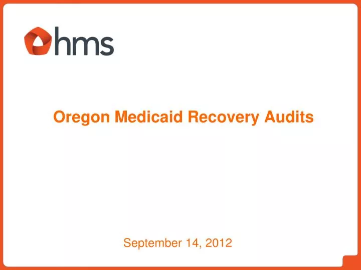 oregon medicaid recovery audits