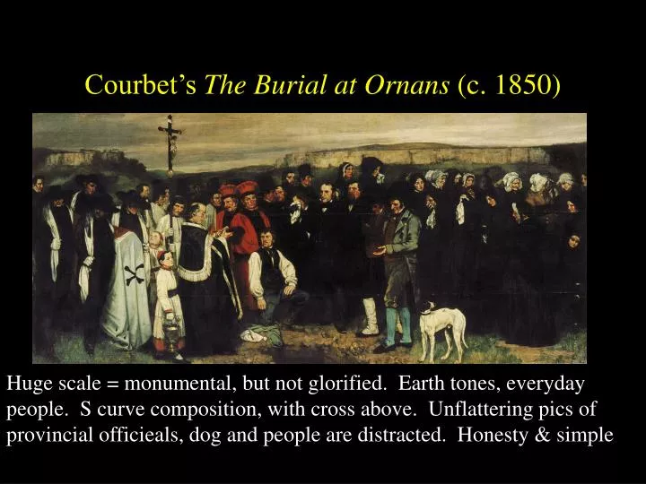 courbet s the burial at ornans c 1850