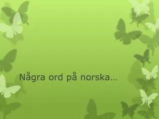 n gra ord p norska
