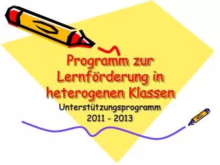 programm zur lernf rderung in heterogenen klassen