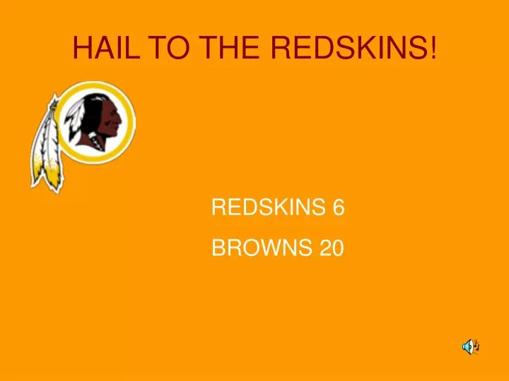hail to the redskins