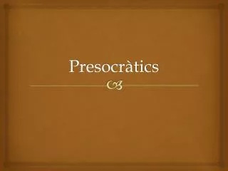presocr tics
