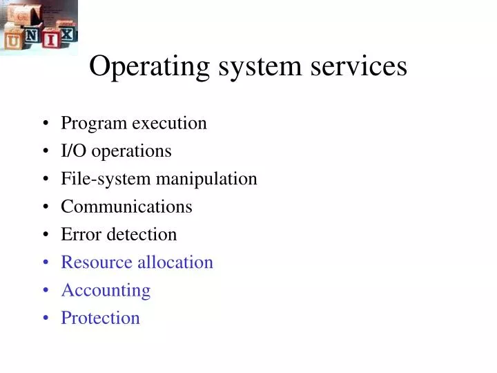 operating system services