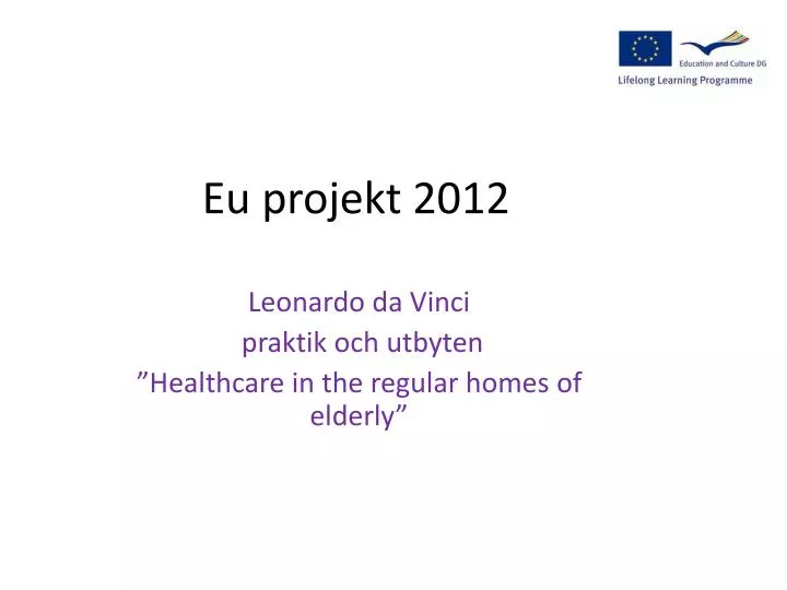 eu projekt 2012