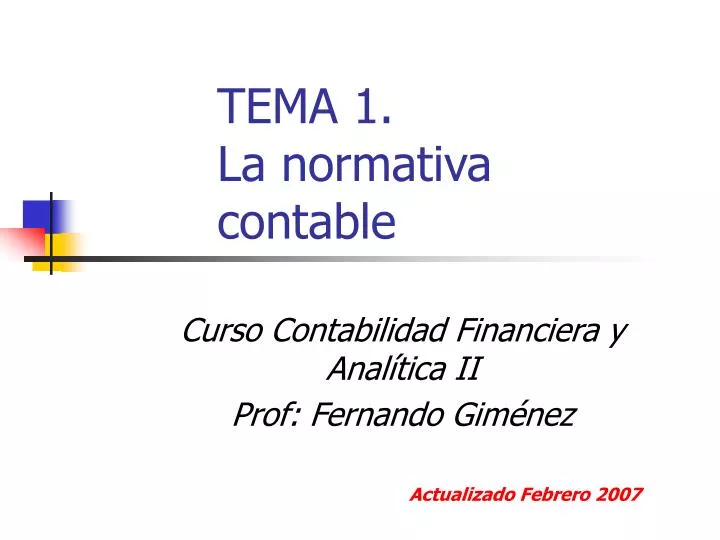 tema 1 la normativa contable