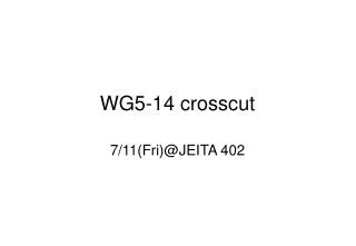 WG5-14 crosscut