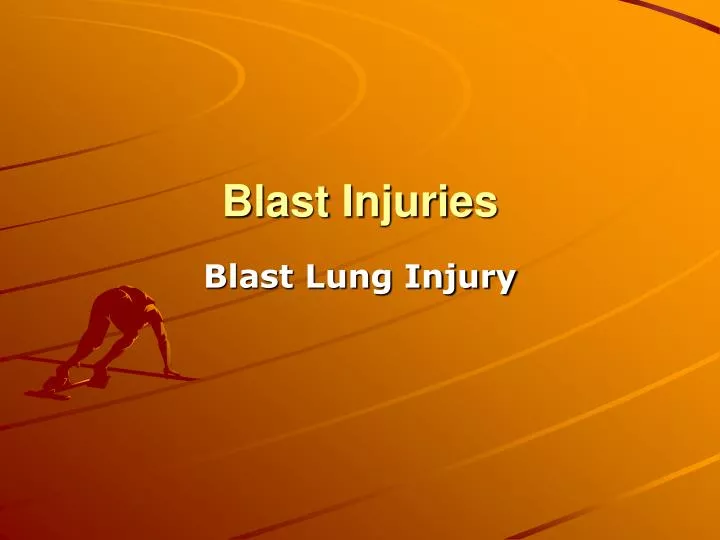 blast injuries