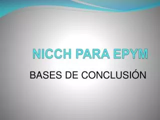 nicch para epym