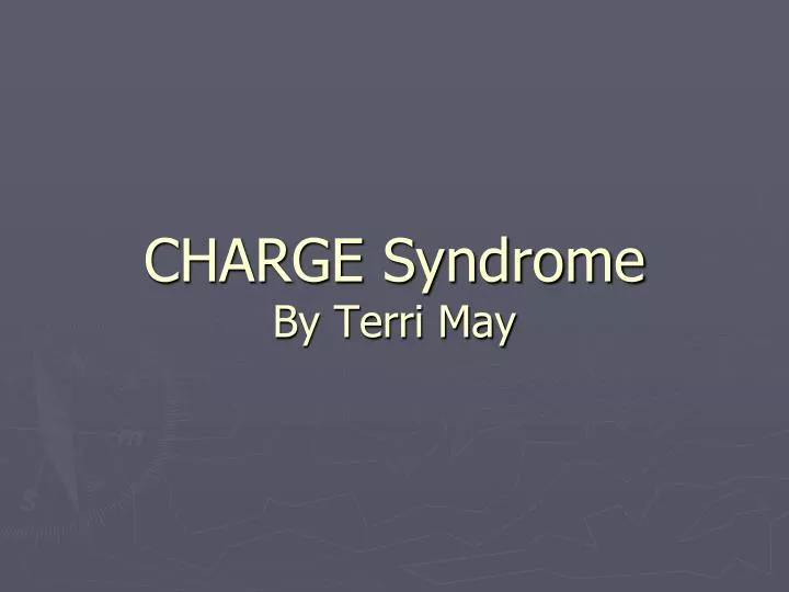 charge syndrome by terri may